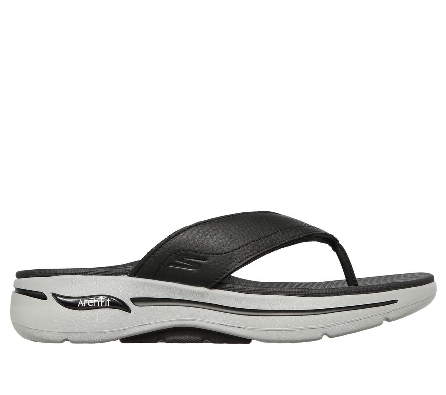 Skechers GOwalk Arch Fit Sandal, BLACK / GRAY, largeimage number 0